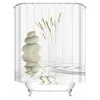 Shower Curtains White Quiet Wild Grassy Bathroom Curtain - Mutil-Usage Accessories For Eco-Friendly And Waterproof Set