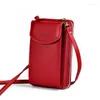 Sacs à bandoulières Pu Luxury Handsbags Womens For Woman 2024 Hands Hand Femme's Crossbody Purse Purse Emmatel Phone Wallet Sac