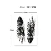 Big Wings Dark Temporary Fake Tattoo Sticker Blumenarmfedern wasserdichte Tatouages et Art Corporel Männer Frauen coole adessive