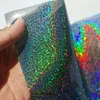 PVC Glitter Laser Laser Holographique Vinyle Faux en cuir feuilles pour les boucles d'oreilles Bows Bows Crafts Faire 30 * 135 cm