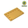 GOBRICKS GDS-757 PLATE 4X6 W. 12 Knoppar kompatibla med LEGO 6180 Barn DIY Education Building Blocks Technical