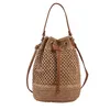 Shoulder Bags YOUDEYISI Paper Rope Straw Women's Bag: Large-capacity Bucket Bag Beach One-shoulder Casual Woven