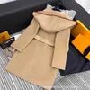 Women's Jackets Designer 24 New Fashion Wrap Belt Classic Wool Coat 8KPY