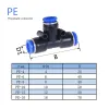 50pcs/Los Pneumatic Armaturen Anschluss pu py pe PL -Lokalanschluss Set Plastikluftwasserschlauchrohrgas 4 mm bis 12 mm