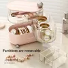 Rotatable Juwelry Box Multilayer Desktop Speicher für Kosmetik -Lippenstifte Kabel Make -up Organizer 240329