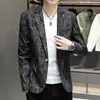 Ternos masculinos 2024 Terno coreano Homem Moda Hoda Viagem Linha Juventude Vestido pequeno Small Dress Single West Coat Blazer