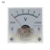 91C4 DC Voltmeter Analog panelspänningsmätare Mekanisk pekare Typ Volt Tester 3/5/10/15/20/30/50/15/150/250V 10 Styles Volt