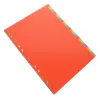 / Flikavdelare Bindemedel Plastetiketter Löst bladdelar Papper Sidan Notbok levererar A4 Filavdelare för skolkontor