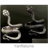 Bant Yüzük Toptan 30pcs/Lot Üst Karışım Retro Punk Absered Snake Ring Erkek Kadın Hip Hop Hayvan Serin Bikter Rocker Takı Dhgarden Dhwlo