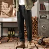 Herrenhose Hiqor Brand Mann Klassiker Arbeit Stretch Cargo Männer Baumwolle männlich schlanker grauer Khaki Korea Spring Baggy Casual Hohosers für