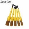Lucullan Orange Detailing Brush Gentle Synthetic Bristles&Comfortable Handle For Prewash Interior Leather Cleaning
