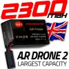 Kameras 2300mah Li PO High -Capacity -Batterie für Papageien AR -Drohne 2.0 Quadcopter 11.1V 25c hohe Qualität