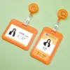 1pc Plastique poitrine ID Tag Personnel Travail Carte Passe Couvre de cartes Multicolor Couverture de carte rétractable Office des employés des employés Hauts de badges