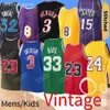 MENS KIDS MICHAEL MAGLIE BASKET BASKET ONEAL MAGLIE VINTAGE SHAQ LARRY BIRCO VINCE CARTER 24 32 8 23 15 33 3 UOMINI GIOVANE ED SHIRTS