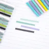300-60pcs Mini Memo Pad Bookmarks Fluorescencia Self-Stick Notes Planner de papelería Suministros escolares de papel pegatinas de papel