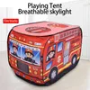 Tende e rifugi per bambini giocattoli da tenda per auto per bambini Playhouse Princess Boy Game House Footing Ball Pool Fire Truck Pattern