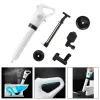 4 têtes Toilette détachable Inflateur à haute pression d'air Plugger Pompe Kits Tool Pneumatic Dredger Toilet Plunger Blog Retail