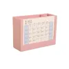 1 Set Convenient Stationery Storage Office Desk Decor Dirt-resistant Desk Calendar Replaceable Paper Household Accessories