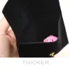 Sacchetti di busta in velluto nero 10x8cm logo personalizzato Flip in flanella ghiottone anello di ghiottoneria di gioielli in pelle scamosciata
