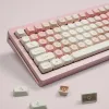 Аксессуары 143 клавиши Pink Cherry MOA Profile Pbt Клавки Customs Dye Sub -Keps для 61/87/104 Cherry MX Switch Mechanice Cheeboard