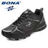 Buty Bona New Classics Style Men Buty do biegania koronkowe męskie buty sportowe buty skórzane mężczyźni na świeżym powietrzu trampki do joggingu wygodne darmowa wysyłka