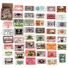 46pcs Memory Sceling Series Stickers Decorative Scrapbooking Diy Vintage Stick Label Label Diary Stationery Album Journal