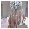 Haarclips Barrettes Girls vrouwen exotische kwast kralen Pearl Belly Dance Head Cap Hat Headwrap / Accessoire Headpiece for Party Showing Dhc60