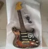 Hela gitarranpassad butik Masterbuilt Limited Edition Stevie Ray Vaughan Tribute SRV nummer ett Vintage Brown slutade 1812317609733