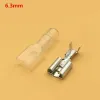 100Sets(200pcs) Female Spade Connector 2.8 /4.8 /6.3 Crimp Terminal with Insulating Sleeves For Terminals