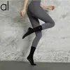 AL-202 Pilates Stockings non-glisser les chaussettes de yoga en coton à cinq cotons-tube à cinq billets de sport