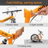 Bikes Off road 26 inch folding mountain bike 21 speed full suspension high carbon steel MTB folding bike dual disc brake anti slip L48