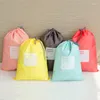 Storage Bags 4PCS Set Nylon Drawstring Waterproof Stowage Pockets Inside Clothing And Sundry Organisation Durable Washable Travel Bag