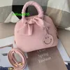 Bolsa de couro bolide saco de luxo feminino de luxo 2024 nova mini saco de casca de couro crossbody small bolsa de moda versátil bolsa de bolso de vaca h tem logotipo hbiwc9