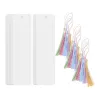 15 Sets of Blank Bookmarks Blank Book Marks Colorful Tassels Bookmark DIY Bookmarks