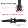 XTR MTB CRANKSET 104/64bcd Bicycle Crankset 3*9s 3*10s Triple Bike Crank Set da 170 mm Crank integrato con BB per XTR XT