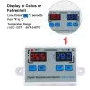 Digital LED Thermostat Digital Temperature Controller C/F For Incubator LED Relay 10A Heater XK-W1010