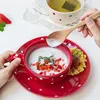 Bowls Japanese Ceramic Wave Point Breakfast Cup Cereal Bowl Milk Mug Oatmeal Large Capacity Soup With Spoon Household