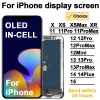 OLED für iPhone X XR XS Max LCD Incell für iPhone 11 12 13 Pro Max LCD 13 Mini 14 plus 15 Display -Bildschirm Digitalisierer Montage