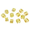 10pcs 6x9 mm piccoli piccoli anelli in argento dorato per perle aperte polsini regolati in metallo alloggia