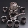 Conjuntos de Teaware Gaiwan Conjunto de chá automático de luxo coreano Design avançado de porcelana minimalista chinesa chinesa acessórios