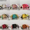 Moda Snapshot Camera Bags Bag de Designer Ladies Crossbody Purse Mulheres Multicolor Dual Top Zip dentro da partição Todo