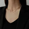 Pendant Necklaces Vnox Basic Thin Snake Box Singapore O-Chain Necklace Womens Gold Stainless Steel Necklace 40-45cm LongQ