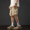 Herr shorts sommar tunt lös sport casual mode män bär overaller fem kvart byxor