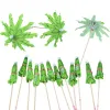 20 / 50pcs Tropical Palm Tree Umbrella Fruit Fruit Drink Cake Dessert Cocktail Pocte de dents Summer Beach Party Mariage Décoration