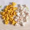 10 pezzi/lotto in resina 3d popcorn cibi ciondoli Breloque kawaii simpatico ciondolo snack per la custodia del telefono decorazioni gioielli che producono accessori in blocco