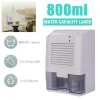 Elektryczny mini dehumidifier przenośna 800 ml suszarka powietrza do łazienki piwnicy kuchenna biuro pochłaniające Caravancar RV Garaż