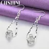 Dangle Earrings CHSHINE 925 Sterling Silver Double Ring Charm Jewelry Women's Party Fashion Eardrop