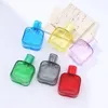 Bouteilles de rangement 1pc 50 ml en verre carré Portable Perfume Perfume Cosmetic Emballage Rempillable vide