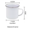 Truck Print Enamel Mug Creative Christmas Vintage Coffee Wine Cups Drink Dessert Cocoa Milk Cup Cake Mugs Handle Drinkware Gift