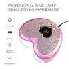 Lampa suszarki paznokci 96W z żelowym Pedicure Maszyna LED LED do paznokci Wiergło w kształcie serca i zestaw UV 240401